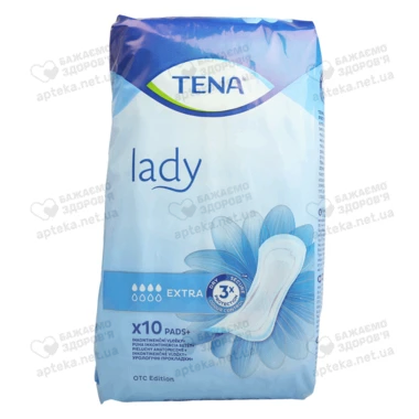 Прокладки урологические женские Тена Леди Экстра (Tena Lady Extra) 10 шт
