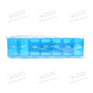 Контейнер (органайзер) для лекарственных стредств пластиковый таблетница на 7 дней PT6028