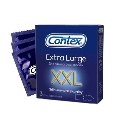 Презервативи Контекс (Contex XXL) збільшеного розміру 3 шт