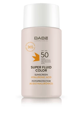 Бабе Лабораторіос (Babe Laboratorios) сонцезахисний тонуючий ВВ супер флюїд для всіх типів шкіри SPF50 50 мл