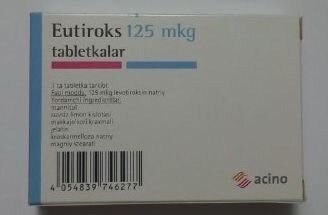Еутирокс таблетки 125 мкг №100