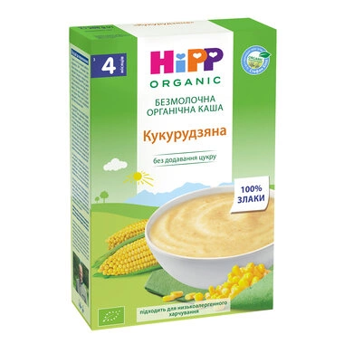 Каша безмолочна органічна Хіпп (HiPP) кукурудзяна з 4 місяців 200 г