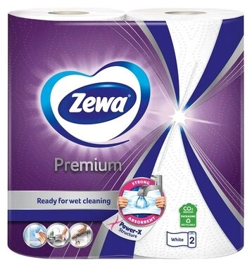 Полотенце Зева Премиум (Zewa Premium) 2 рулона