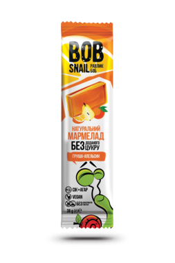 Мармелад Улитка Боб (Bob Snail) натуральный груша-апельсин 38 г