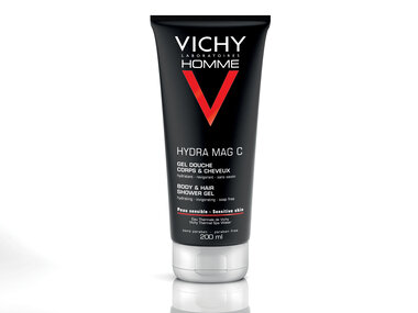 Віши (Vichy) Ом Гідра Маг С+ тонізуючий зволожуючий гель для душу для тіла та волосся для чоловіків 200 мл