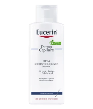 Юцерин (Eucerin) ДермоКапилляр Уреа шампунь успокаивающий для сухой и раздраженной кожи головы 250 мл