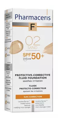 Фармацерис F (Pharmaceris F) крем тональный защитный корректирующий SPF50+ 30 мл, Песок