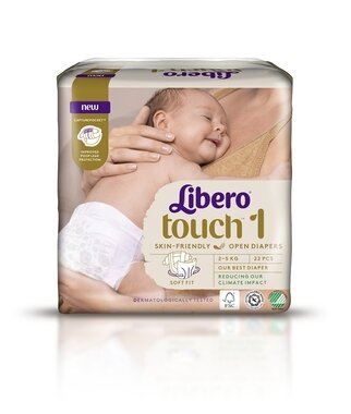 Підгузники для дітей Ліберо Тач (Libero Touch) розмір 1 (2-5 кг) 22 шт