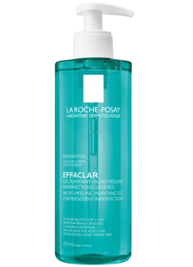 Ля Рош (La Roche-Posay) Ефаклар гель-мікропілінг для очищення проблемної шкіри обличчя та тіла для зменшення стійких недоліків 400 мл