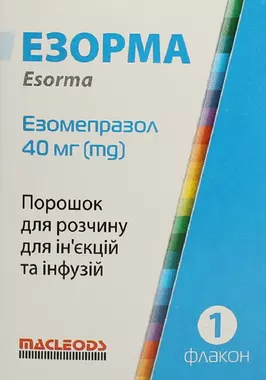 Езорма порошок для ін'єкцій 40 мг флакон №1