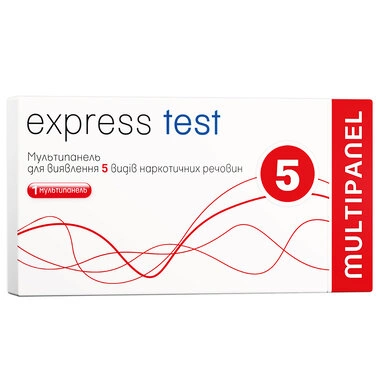 Тест Експрес Тест (Express Тest) для визначення 5 наркотиків в сечі 1 шт