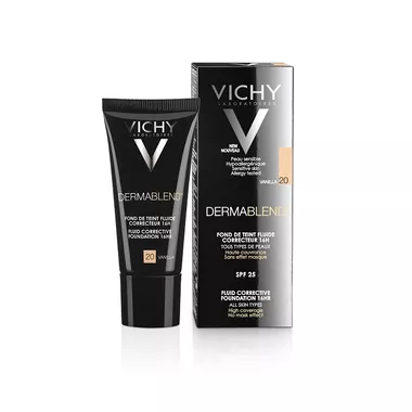 Віши (Vichy) Дермабленд тональний флюїд корегуючий шкіру обличчя SPF28 тон 20 30 мл
