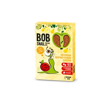 Конфеты натуральные Улитка Боб (Bob Snail) яблоко-груша 60 г