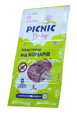 Пикник Беби (PICNIC Baby) пластины от комаров 10 шт
