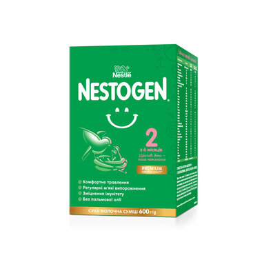 Смесь молочная Нестле Нестожен 2 (Nestle Nestogen) с 6 місяців 600 г