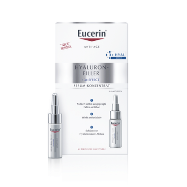 Юцерин (Eucerin) Гіалурон-філер концентрований догляд проти глибоких зморшок ампули 5 мл 6 шт