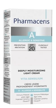 Фармацеріс A (Pharmaceris A) Віта-Сенсіліум крем легкий глибоко зволожуючий для чутливої схильної до алергії шкіри SPF20 50 мл