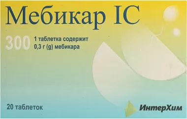 Мебікар IC таблетки 300 мг №20