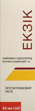 Екзік розчин нашкірний 1% флакон 20 мл