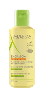 А-Дерма (A-Derma) Екзомега Контрол олія очищувальна для сухої шкіри, схильної до атопії 200 мл