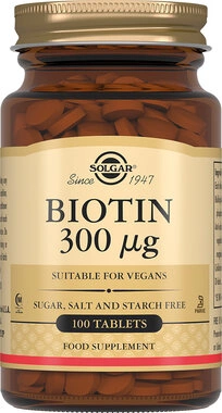 Солгар (Solgar) Биотин таблетки 300 мкг №100