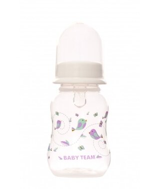 Бутылочка Беби Тим (Baby Team) 1111 с силиконовой соской с 0 месяцев 125 мл