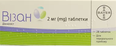 Візан таблетки 2 мг №28
