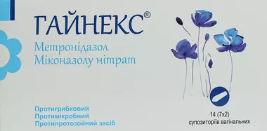 Гайнекс суппозитории вагинальные №14
