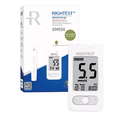 Глюкометр Бионайм Райтест (Bionime Rightest) GM 550
