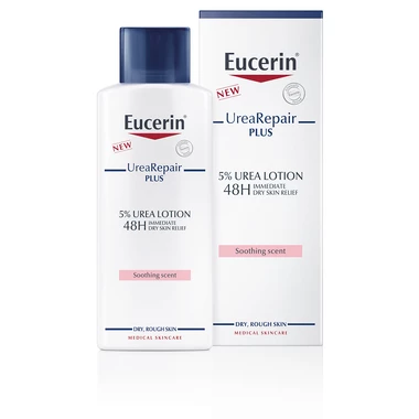 Юцерин (Eucerin) Уреа Ріпеір плюс 5% лосьйон зволожуючий з ніжним парфюмом для сухої шкіри тіла 200 мл