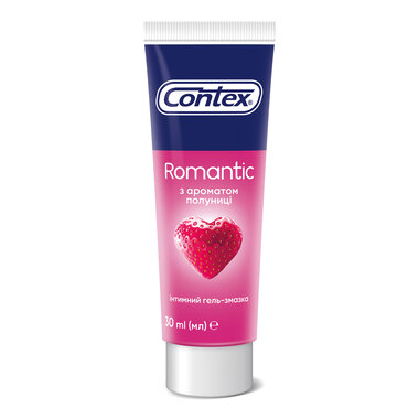 Гель-смазка Контекс (Contex Romantic) с ароматом клубники 30 мл