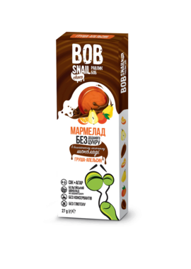 Мармелад Улитка Боб (Bob Snail) натуральный груша-апельсин в молочном шоколаде 27 г