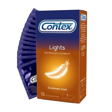 Презервативи Контекс (Contex Lights) особливо тонкі 12 шт