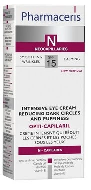 Фармацеріс N (Pharmaceris N) Опті-Капілярі крем інтенсивний для зменшення тіней та набряків під очима SPF15 15 мл