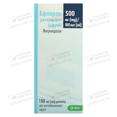 Эфлоран раствор для инфузий 500 мг флакон 100 мл