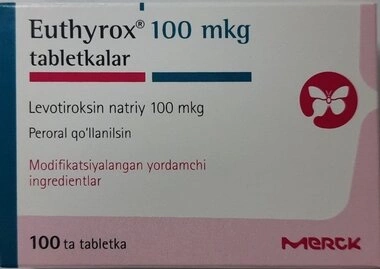 Еутирокс таблетки 100 мкг №100