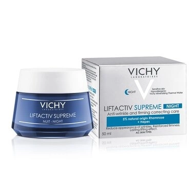 Віши (Vichy) Ліфтактив Сюпрем нічний засіб проти зморшок глобальної дії для підвищення пружності шкіри обличчя 50 мл