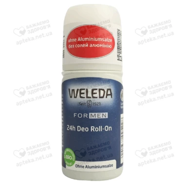 Веледа (Weleda) Мен дезодорант роликовый для мужчин 24 часа 50 мл