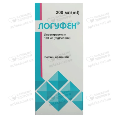 Логуфен розчин оральний 100 мг/мл флакон зі шприц-дозатором 200 мл