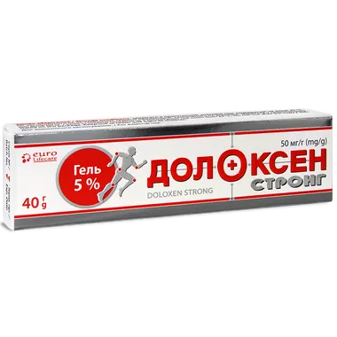 Долоксен Стронг гель 50 мг/г туба 40 г