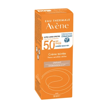 Авен (Avene) Солнцезащитный крем тональный выравнивающий для сухой чувствительной кожи SPF50+ 50 мл