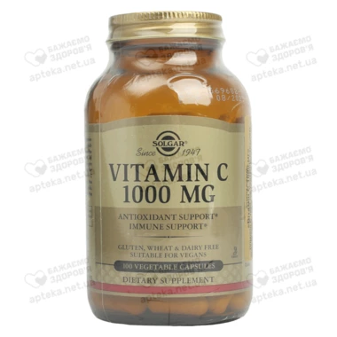 Солгар (Solgar) Витамин C 1000 мг капсулы №100
