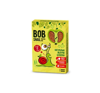 Конфеты натуральные Улитка Боб (Bob Snail) яблоко 60 г