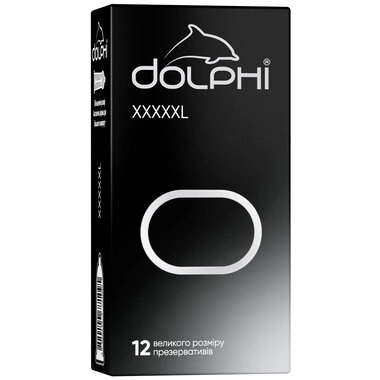 Презервативи Долфі (Dolphi XXXXXL) збільшеного розміру 12 шт