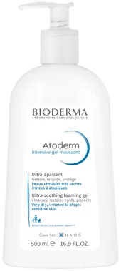 Биодерма (Вioderma) Атодерм Интенсив гель очищающий для сухой и атопической кожи лица и тела 500 мл