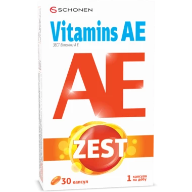 Зест (ZEST) Вітамін A і E капсули №30