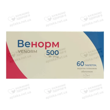 Венорм таблетки покрытые оболочкой 500 мг №60