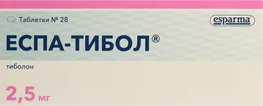 Еспа-тибол таблетки 2,5 мг №28