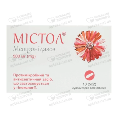 Мистол суппозитории вагинальные 500 мг №10