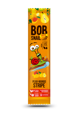 Цукерки натуральні Равлик Боб (Bob Snail) груша-манго 14 г